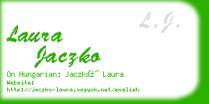 laura jaczko business card